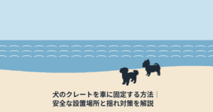 犬のクレートを車に固定する方法｜安全な設置場所と揺れ対策を解説