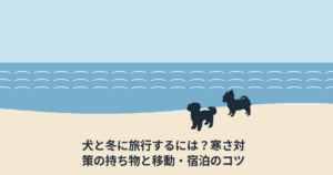 犬と冬に旅行するには？寒さ対策の持ち物と移動・宿泊のコツ